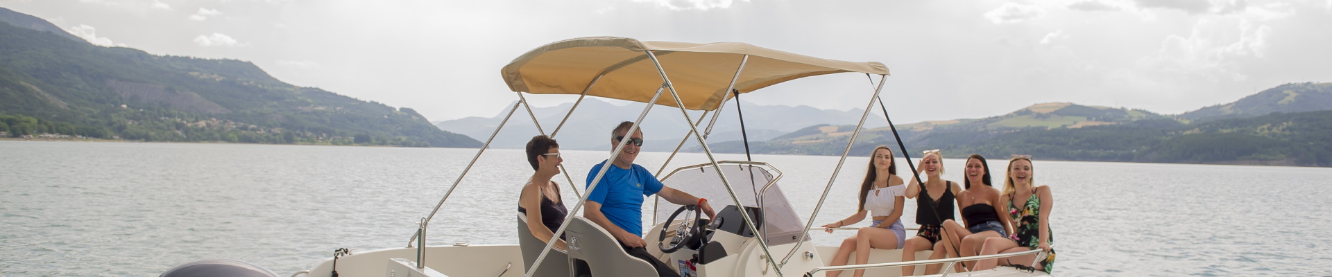 location bateau avec permis serre poncon