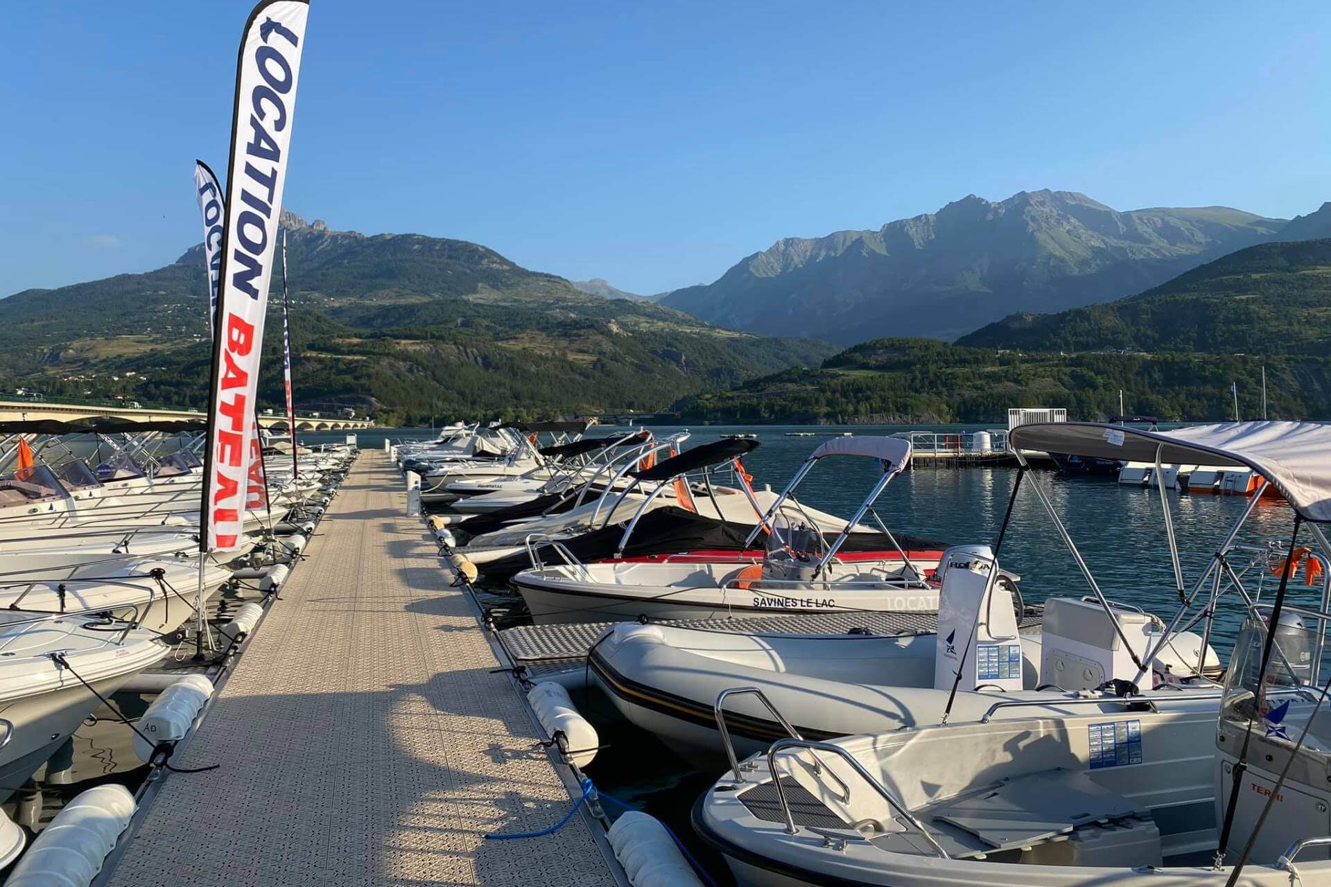 ponton location aqua detente pros savines